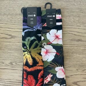 Stance men’s socks, size large, brand new, 2 pair